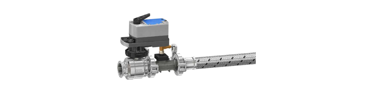 Tri-Clamp ball valve energy valve and rack manifold